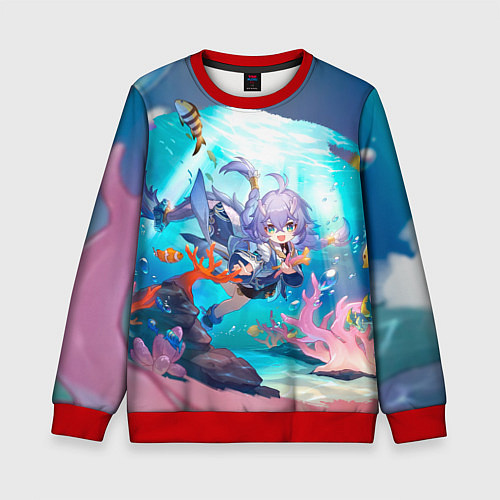 Детский свитшот Байлу электрический тип / 3D-Красный – фото 1