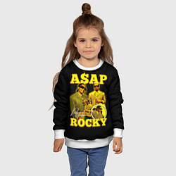 Свитшот детский Asap Rocky, rapper, цвет: 3D-белый — фото 2