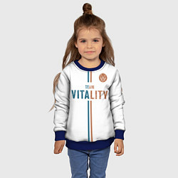 Свитшот детский Форма Team Vitality white, цвет: 3D-синий — фото 2