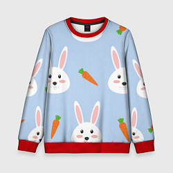 Детский свитшот Зайчики и морковки