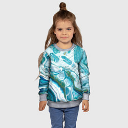 Свитшот детский 50 Оттенков Океана, цвет: 3D-меланж — фото 2