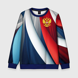 Детский свитшот Герб России абстракция