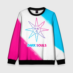Свитшот детский Dark Souls neon gradient style, цвет: 3D-черный