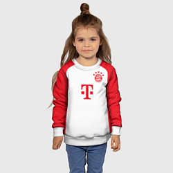 Свитшот детский Джамал Мусиала Бавария Мюнхен форма 2324 домашняя, цвет: 3D-белый — фото 2