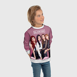 Свитшот детский Blackpink girls, цвет: 3D-белый — фото 2
