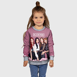 Свитшот детский Blackpink girls, цвет: 3D-меланж — фото 2