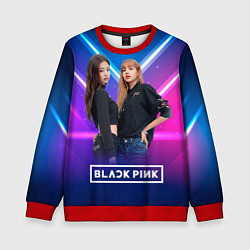 Свитшот детский Blackpink neon, цвет: 3D-красный