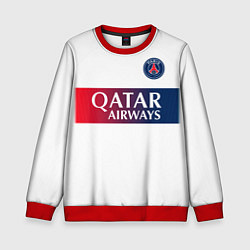 Свитшот детский Килиан Мбаппе форма ПСЖ 2324 гостевая, цвет: 3D-красный
