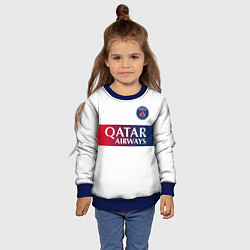 Свитшот детский Лионель Месси форма ПСЖ 2324 гостевая, цвет: 3D-синий — фото 2