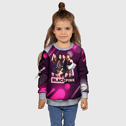 Свитшот детский Kpop Blackpink, цвет: 3D-меланж — фото 2