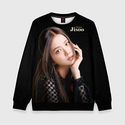 Свитшот детский Blackpink Cute Jisoo Kim, цвет: 3D-черный