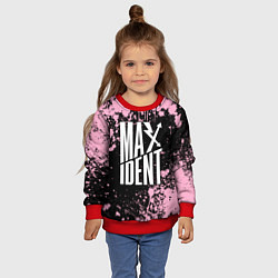 Свитшот детский Stray kids - pink maxident, цвет: 3D-красный — фото 2