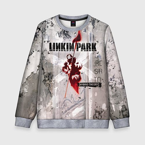 Детский свитшот Linkin Park Hybrid Theory / 3D-Меланж – фото 1