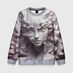 Свитшот детский Скульптура с шипами, цвет: 3D-меланж