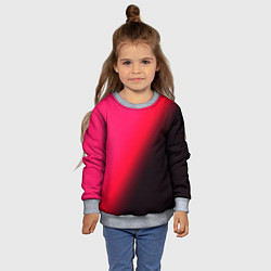 Свитшот детский Градиент ярко-розовый, цвет: 3D-меланж — фото 2