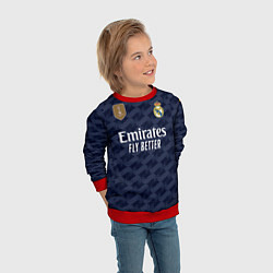 Свитшот детский Винисиус Жуниор Реал Мадрид форма 2324 гостевая, цвет: 3D-красный — фото 2
