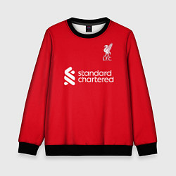 Свитшот детский ФК Ливерпуль форма 2324 домашняя, цвет: 3D-черный