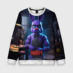 Свитшот детский Five Nights at Freddys Bonnie, цвет: 3D-белый