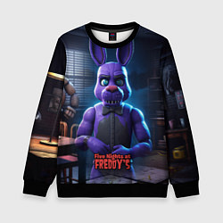 Свитшот детский Five Nights at Freddys Bonnie, цвет: 3D-черный