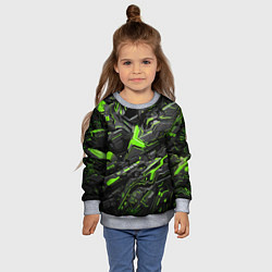 Свитшот детский Текстура киберпанка, цвет: 3D-меланж — фото 2