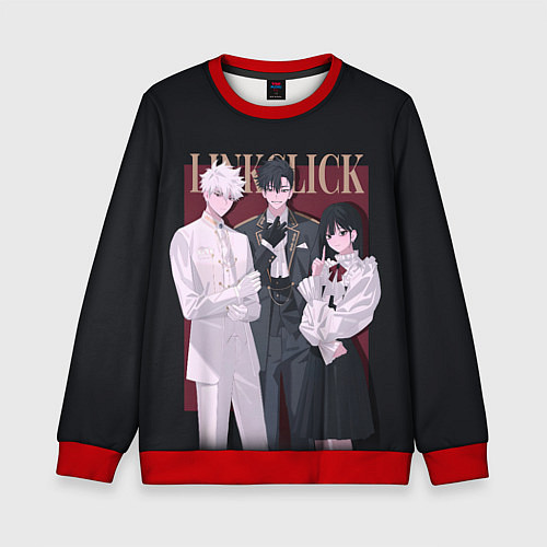 Детский свитшот Агенты времени - персонажи / 3D-Красный – фото 1