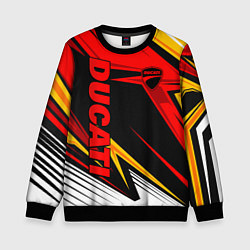 Свитшот детский Ducati - red uniform, цвет: 3D-черный