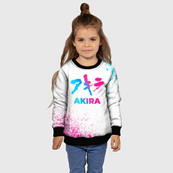 Свитшот детский Akira neon gradient style, цвет: 3D-черный — фото 2