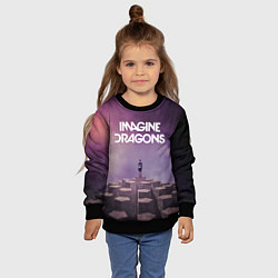 Свитшот детский Imagine Dragons обложка альбома Night Visions, цвет: 3D-черный — фото 2
