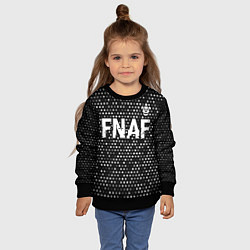 Свитшот детский FNAF glitch на темном фоне: символ сверху, цвет: 3D-черный — фото 2