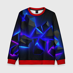 Детский свитшот Разлом плит из неона