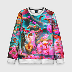 Свитшот детский Фантазия сон, цвет: 3D-белый