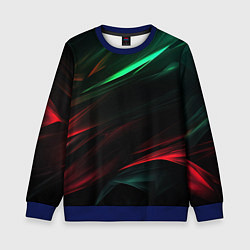 Свитшот детский Dark red and green, цвет: 3D-синий