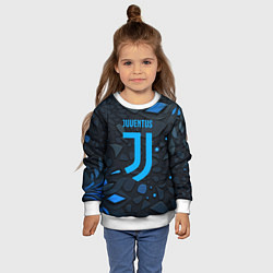 Свитшот детский Juventus blue logo, цвет: 3D-белый — фото 2