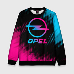 Свитшот детский Opel - neon gradient, цвет: 3D-черный