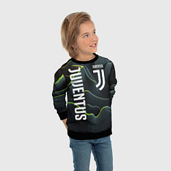 Свитшот детский Juventus dark green logo, цвет: 3D-черный — фото 2