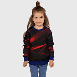 Свитшот детский Black and red, цвет: 3D-синий — фото 2