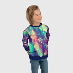 Свитшот детский Яркая футболка кислота, цвет: 3D-синий — фото 2