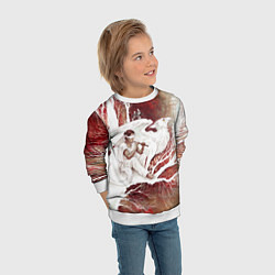 Свитшот детский Слепой флейтист и белый грифон, цвет: 3D-белый — фото 2