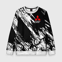 Свитшот детский Mitsubishi - белый пятна, цвет: 3D-белый