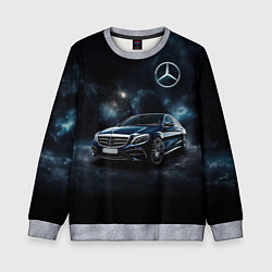 Свитшот детский Mercedes Benz galaxy, цвет: 3D-меланж