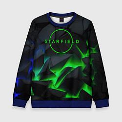 Свитшот детский Stafield logo green fire, цвет: 3D-синий