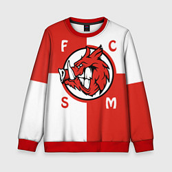 Свитшот детский FCSM мясо, цвет: 3D-красный