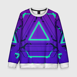 Свитшот детский Твой стиль геометрия 1, цвет: 3D-белый