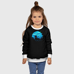 Свитшот детский Северный лис, цвет: 3D-белый — фото 2