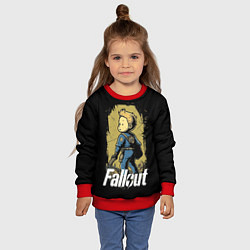Свитшот детский Fallout boy, цвет: 3D-красный — фото 2