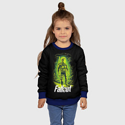Свитшот детский Fallout game poster style, цвет: 3D-синий — фото 2