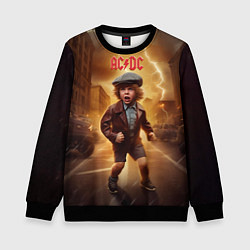 Свитшот детский ACDC boy, цвет: 3D-черный
