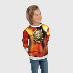 Свитшот детский Дум гай символ, цвет: 3D-белый — фото 2