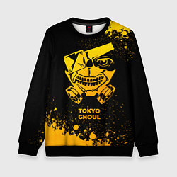 Свитшот детский Tokyo Ghoul - gold gradient, цвет: 3D-черный