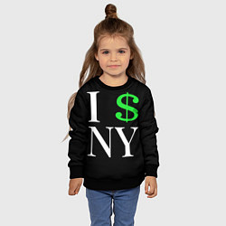 Свитшот детский I steal NY - Payday 3, цвет: 3D-черный — фото 2